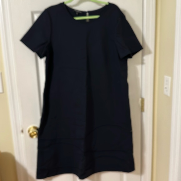 Lafayette 148 Navy dress very good condition size extra large - Picture 1 of 4